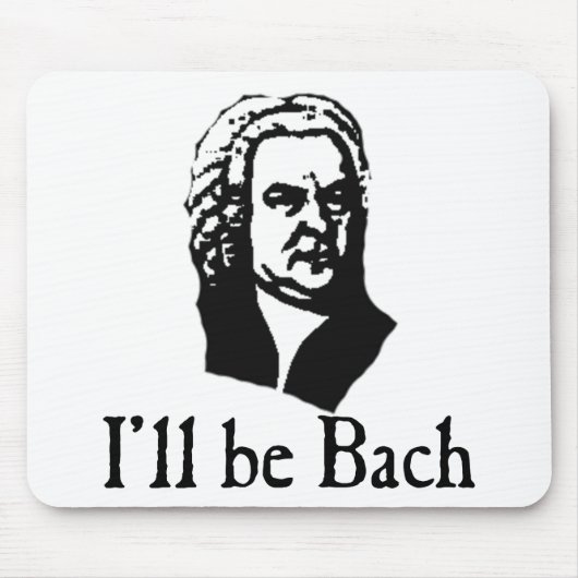 私はBachです マウスパッド (正面)
