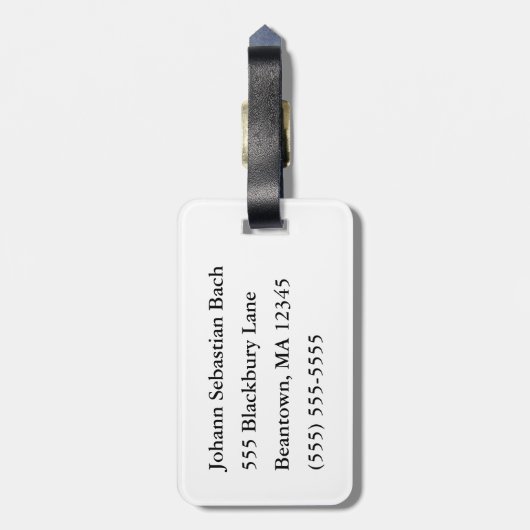 私はBachです ラゲッジタグ (裏面縦)