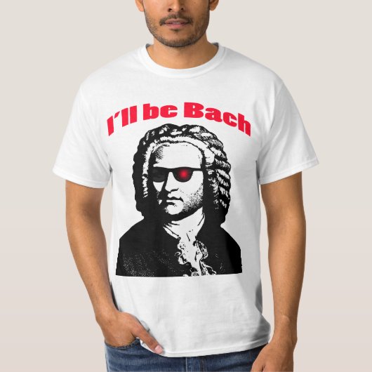 私はBachです Tシャツ (正面)