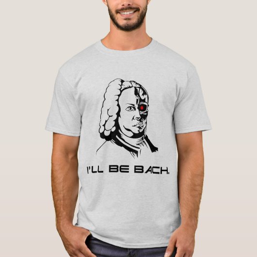 私はbachです tシャツ (正面)