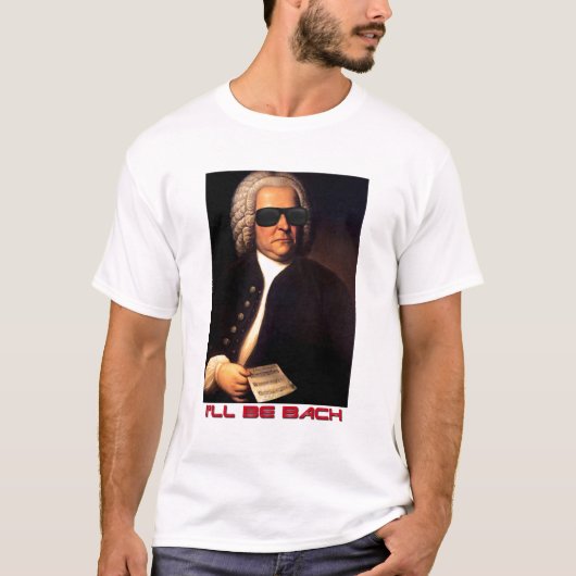 私はBachのTシャツです Tシャツ (正面)