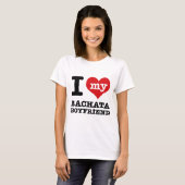 私はBachataの私の夫を愛します Tシャツ (正面フル)