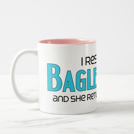 私はBagleの猟犬(女性の)犬の採用を救助しました ツートーンマグカップ (左)