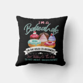 私はBakeaholicベーキングおもしろいBaker Cupcake Cookin クッション (裏面)