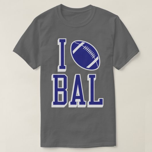 私はBAL Blackが大好き Tシャツ (デザイン正面)
