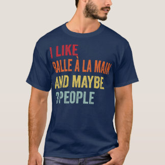 私はBalle la main Maybe 3人が好き Tシャツ