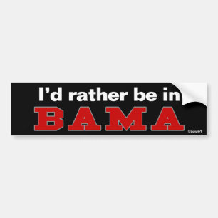 私はBamaにむしろいます バンパーステッカー