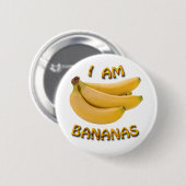 私はBananas 6 Cmラウンドバッジ 缶バッジ (正面&裏面)