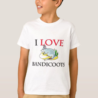 私はBandicootsを愛します Tシャツ