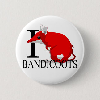 私はBandicootsボタンを愛します 缶バッジ