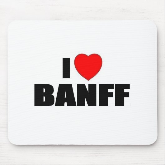 私はBanffを愛します マウスパッド (正面)
