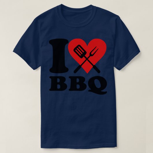 私はbbqが大好き tシャツ (デザイン正面)