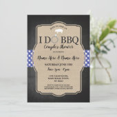 私はBBQのカップルのシャワーの婚約のブタの招待をします 招待状 (スタンド正面)