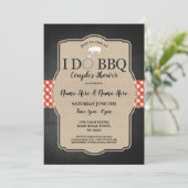 私はBBQのカップルのシャワーの婚約のブタの招待をします 招待状 (スタンド正面)