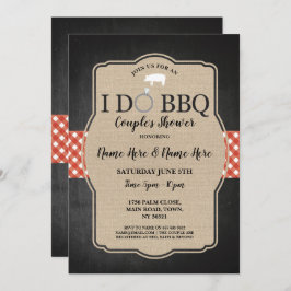私はBBQのカップルのシャワーの婚約のブタの招待をします 招待状