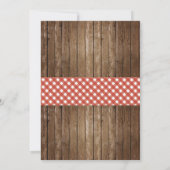 私はBBQのカップルのシャワーの婚約のブタの招待をします 招待状 (裏面)