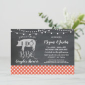 私はBBQのカップルのシャワーの招待の婚約パーティをします 招待状 (スタンド正面)