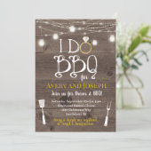 私はBBQのカップルのバーベキューのシャワーの招待状をします 招待状 (スタンド正面)
