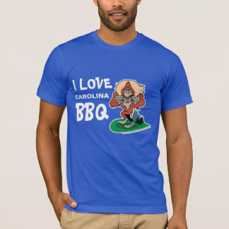 私はBBQのサスカッチのカスタムのTシャツを愛します Tシャツ