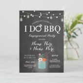 私はBBQの婚約のひもライト瓶の招待をします 招待状 (スタンド正面)