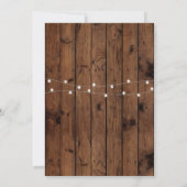 私はBBQの婚約のカップルのシャワーの木製の招待をします 招待状 (裏面)