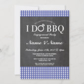 私はBBQの婚約のチョーク海軍リングの招待をします 招待状 (正面)