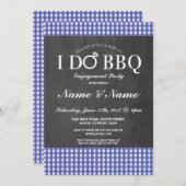 私はBBQの婚約のチョーク海軍リングの招待をします 招待状 (正面/裏面)