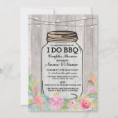 私はBBQの婚約パーティのカップルのシャワーの招待をします 招待状 (正面)