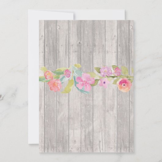 私はBBQの婚約パーティのカップルのシャワーの招待をします 招待状 (裏面)