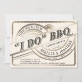 私はBBQの招待状-カップルのシャワー--をします 招待状 (正面)
