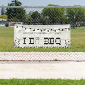 私はBBQの木製の質のカスタム2.5'をx 6'旗します 横断幕 (インサイチュ)