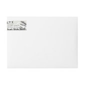 私はBBQの木製の質の差出人住所ラベルをします ラップアラウンドラベル (正面)