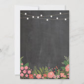 私はBBQの珊瑚のチョークのカップルのシャワーの招待をします 招待状 (裏面)