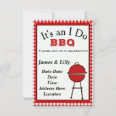 私はBBQをします 招待状 (正面)