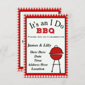 私はBBQをします 招待状 (正面/裏面)