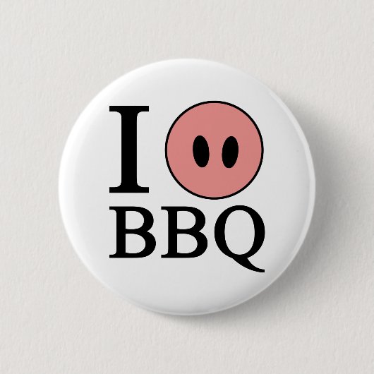 私はBBQを愛します 缶バッジ (正面)