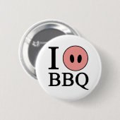私はBBQを愛します 缶バッジ (正面&裏面)