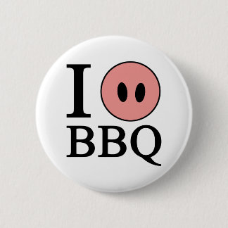 私はBBQを愛します 缶バッジ