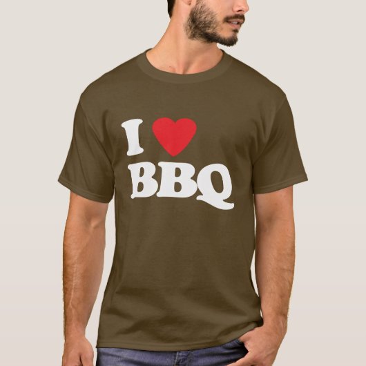 私はBBQをlove Tシャツ (正面)