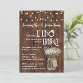 私はbbqウェディングシャワーベビーの小さな田舎者だ 招待状 (スタンド正面)