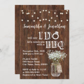 私はbbqウェディングシャワーベビーの小さな田舎者だ 招待状 (正面/裏面)