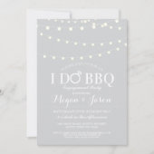 私はBBQカップルのシャワーパーティーライト招待状 招待状 (正面)