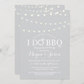 私はBBQカップルのシャワーパーティーライト招待状 招待状 (正面/裏面)