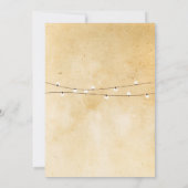 私はBBQカップルのシャワーライトパープルフローラ招待状 招待状 (裏面)