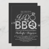 私はBBQカップルのシャワー招待状を行う 招待状 (正面/裏面)