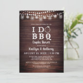 私はBBQカップルはシャワーウッドメイソンジャールライトをする 招待状 (スタンド正面)