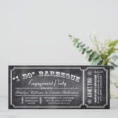 私はBBQチケット招待状|婚約パーティ 招待状 (スタンド正面)