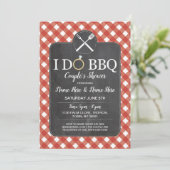 私はBBQパーティーカップルズシャワー婚約招待状 招待状 (スタンド正面)