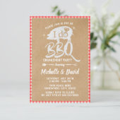 私はBBQ婚約パーティレッ素朴ドプレイド 招待状 (スタンド正面)