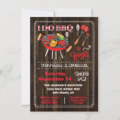 私はBBQ婚約パーティ招待状 招待状 (正面)